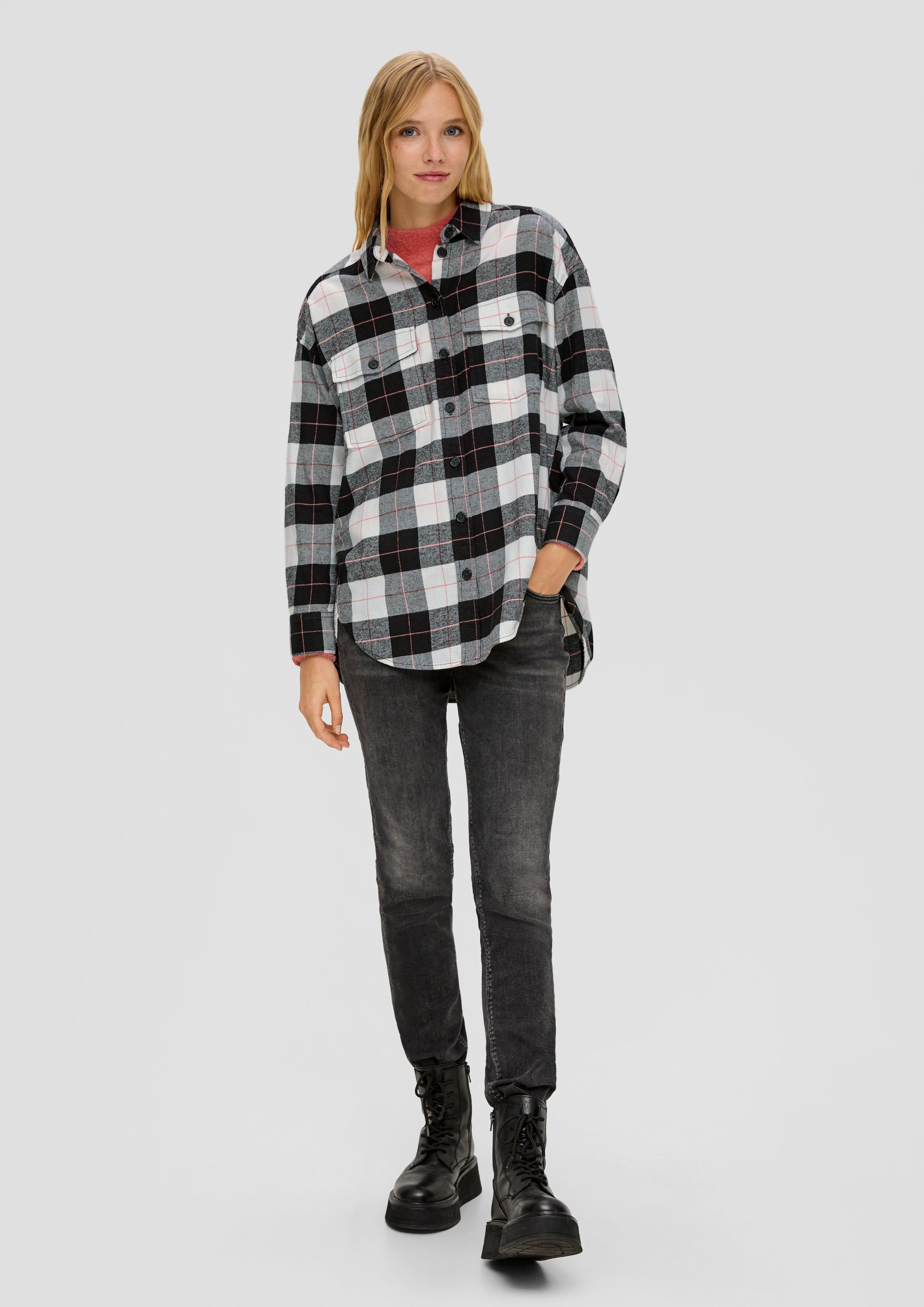 Twill-Bluse mit Pattentaschen  2134565-02N0