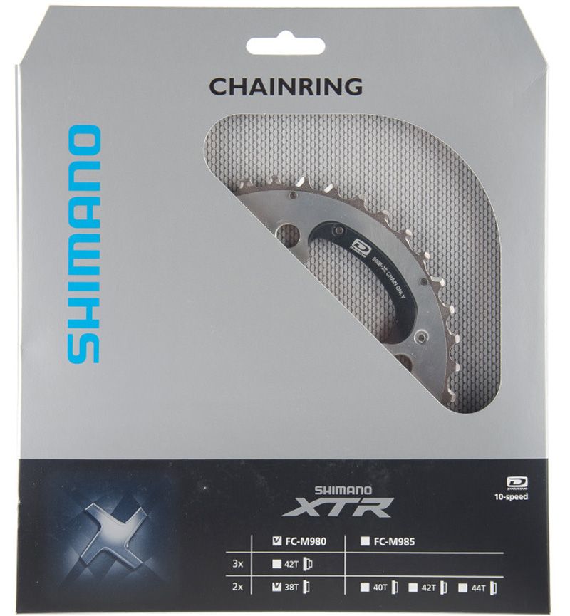 Shimano XTR 2x10-fach Kettenblatt für FC-M980 38 Zähne (AH) kaufen | Bike-Discount
