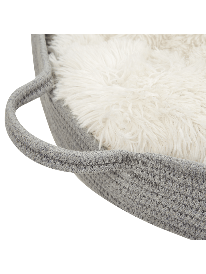 Beliani Tierbett DALAMAN in Grau/Weiß - (W) 70 x (H) 14 x (L) 70 cm günstig kaufen onesize