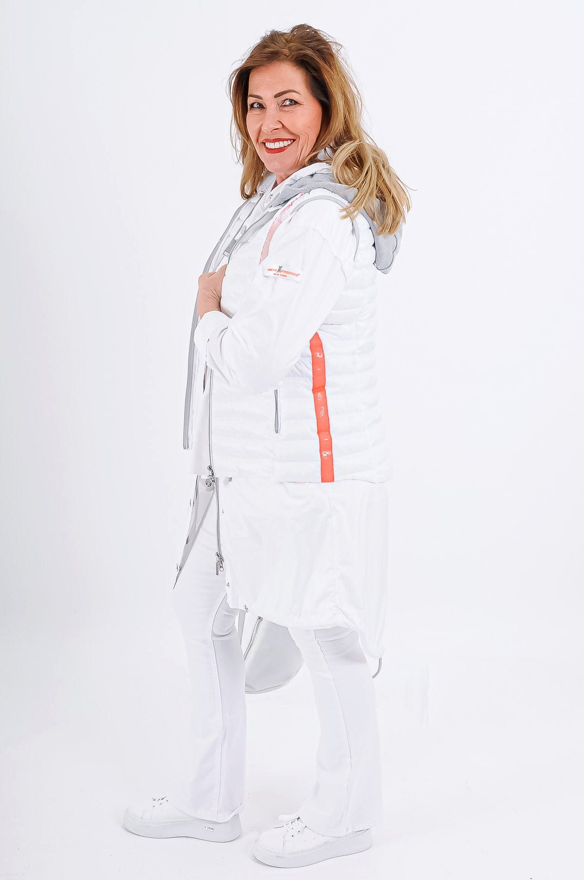 Frieda & Freddies Funktionsweste Sportive Weste in Weiß