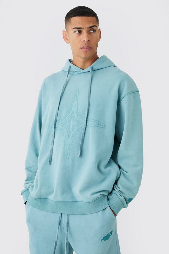 Gesteppter Oversize Hoodie