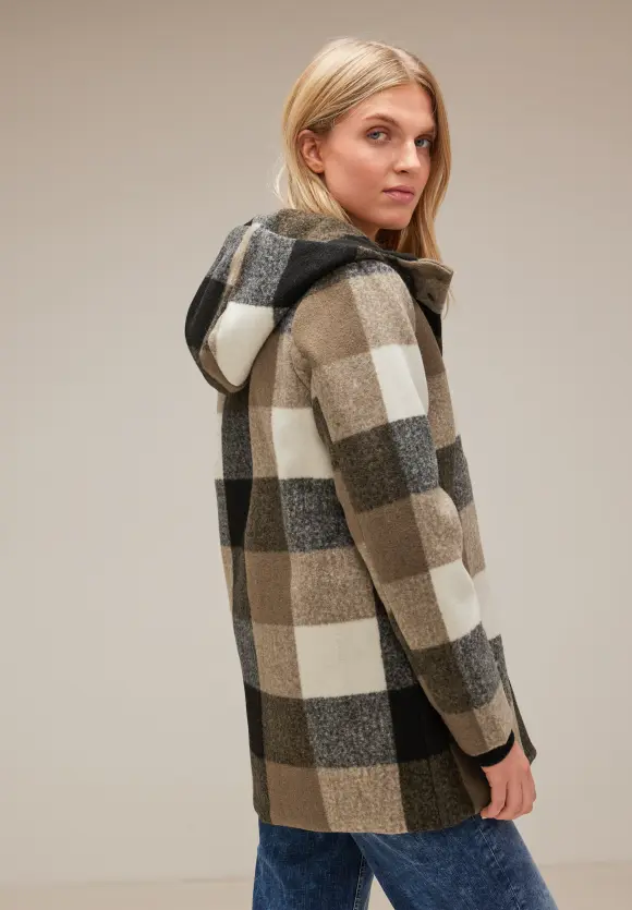 Street One Hoodie Karojacke mit Kapuze