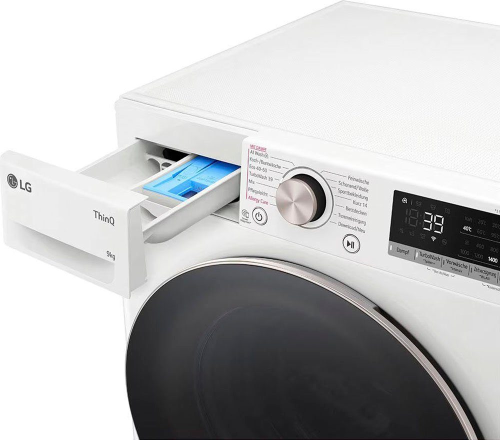 LG Waschmaschine F4WR709G, 9 kg, 1400 U/min