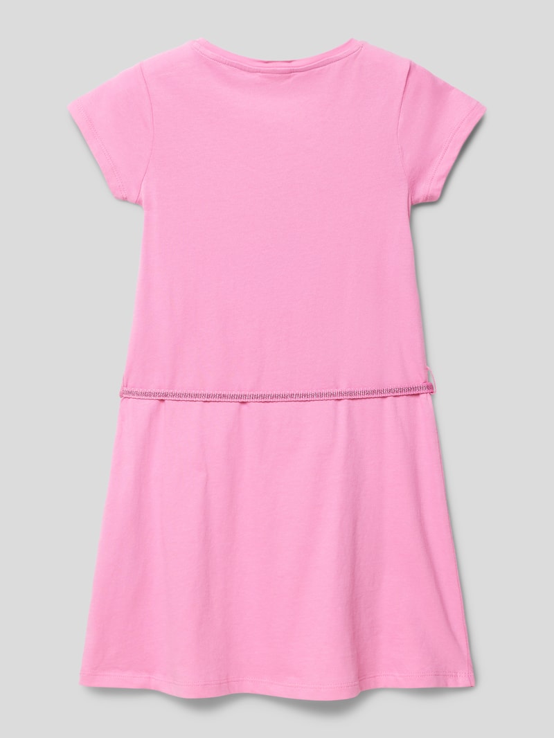 Kleid mit Motiv-Print in pink