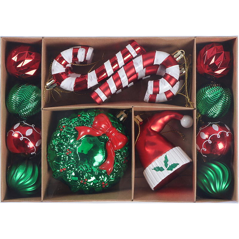 Home Julekule 16-pk Candycane Lane
