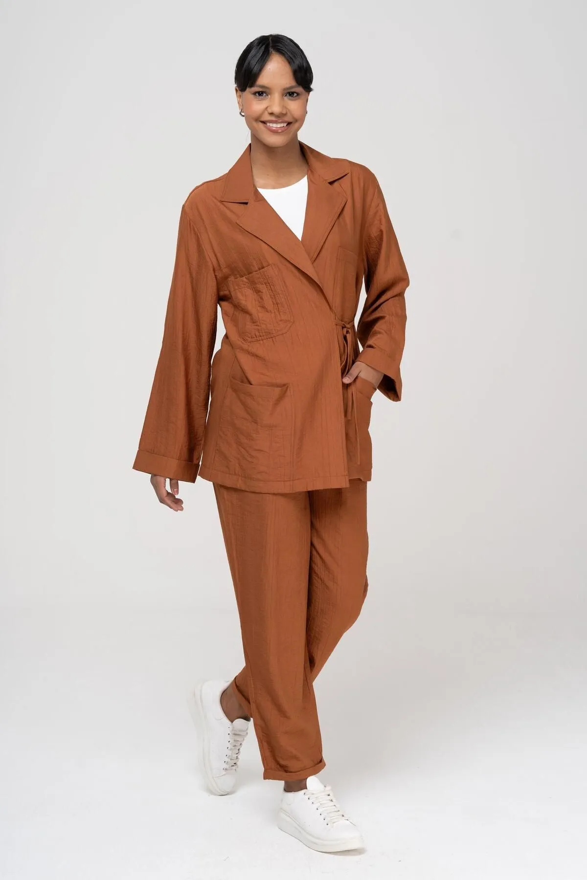 Olcay  Zweiteiler - Braun - Relaxed Fit