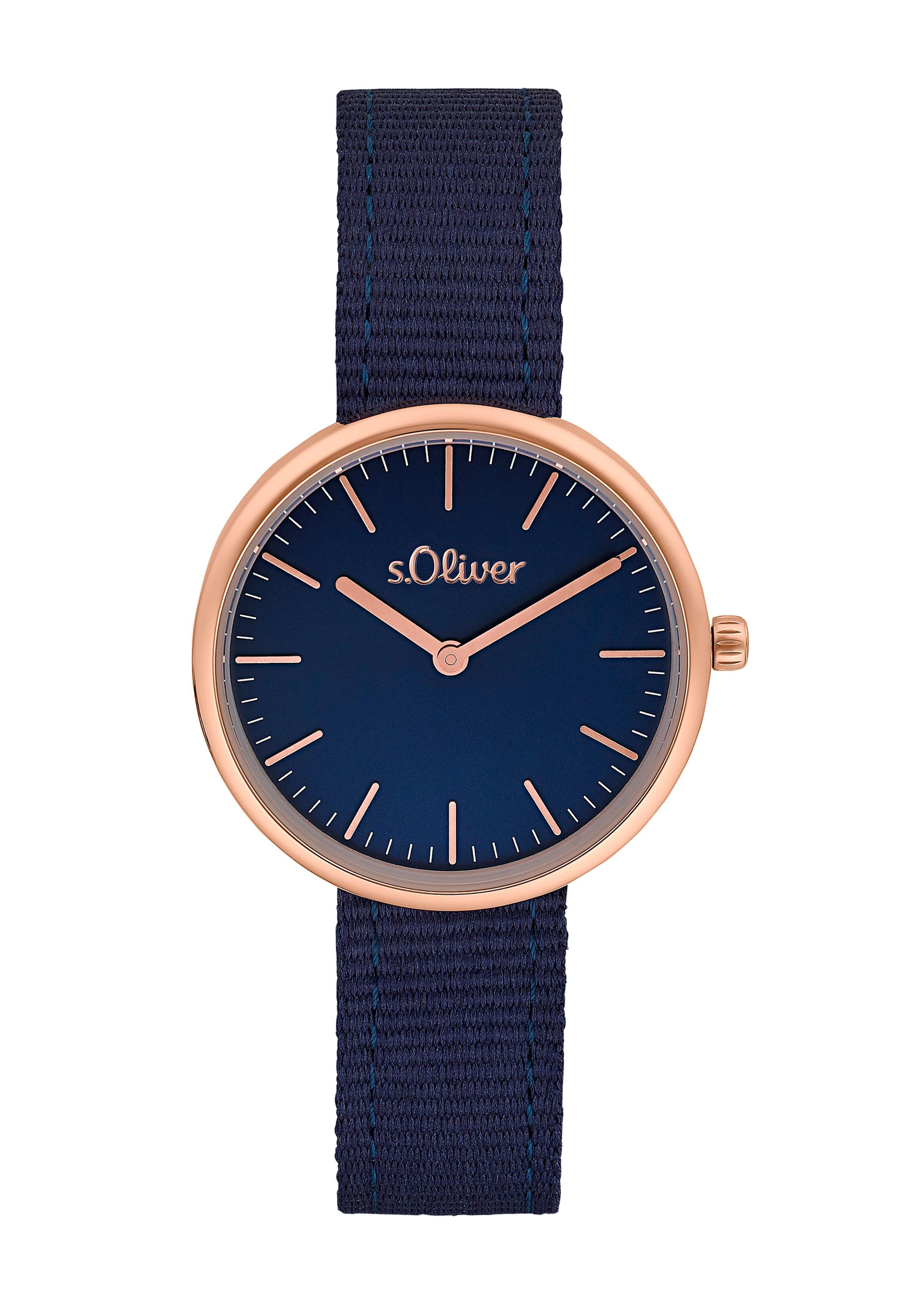 Moderne Uhr mit Textilarmband  6006356-55B0