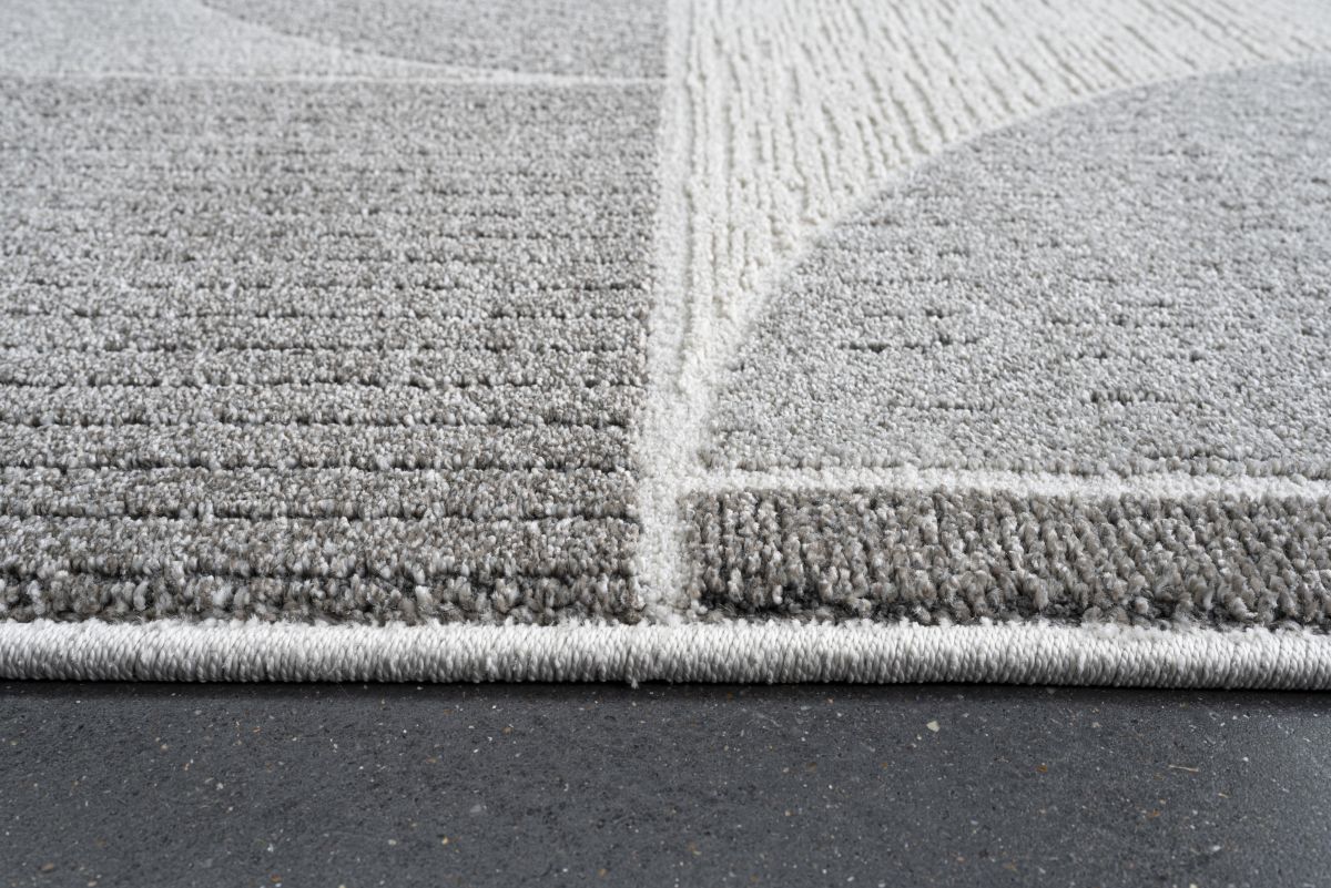 Webteppich Varis Grau-Grau-Grau 80 x 150 cm