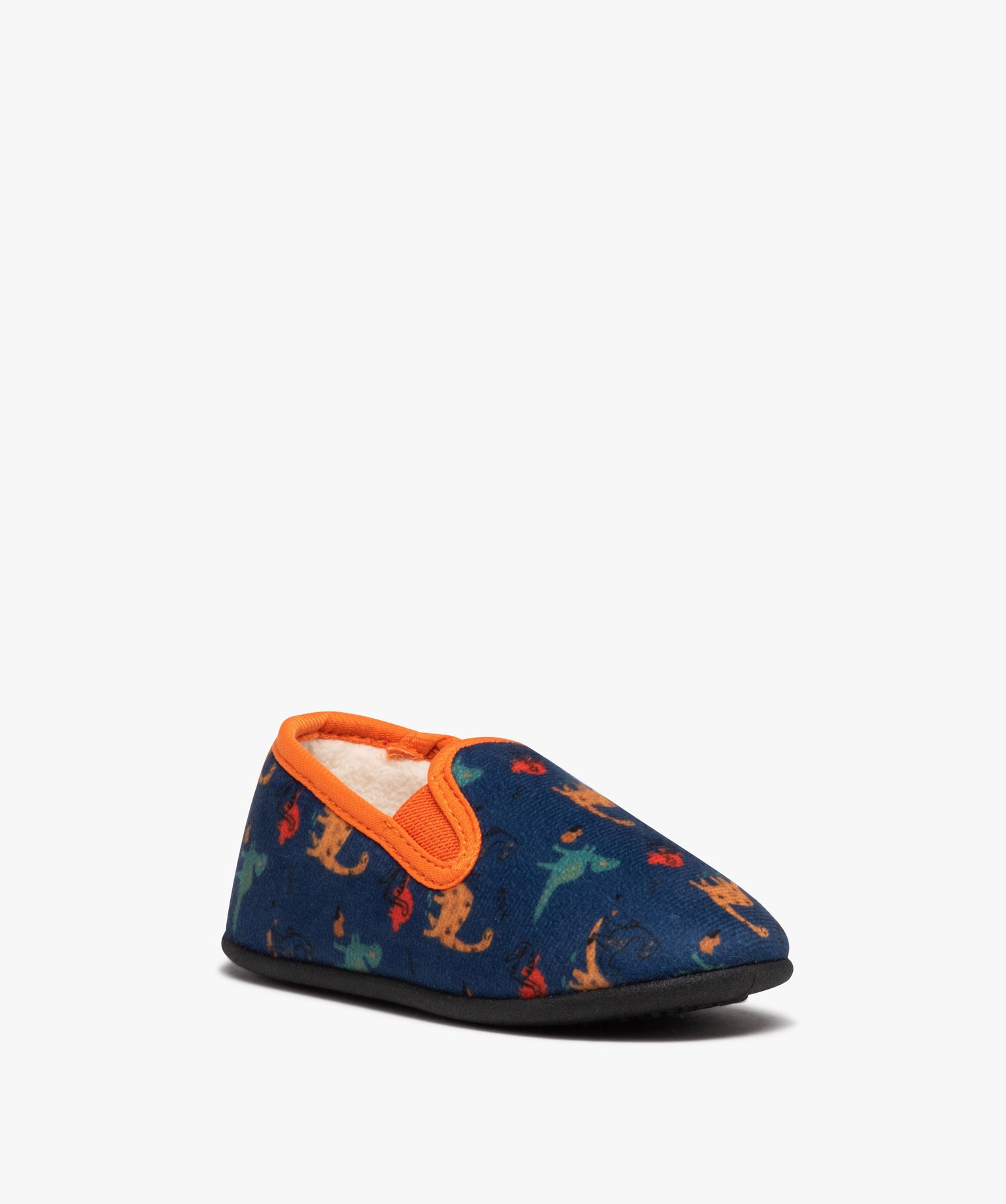 Chaussons Garçon à motifs dinosaures bleu | GEMO
