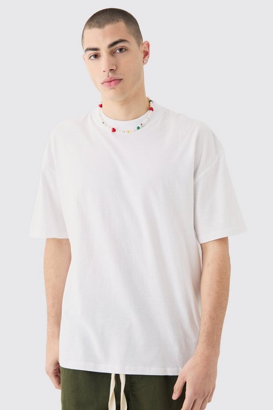 Oversize T-Shirt mit Herz-Print