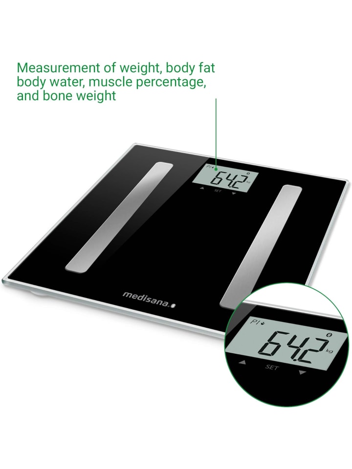 Medisana BS A45 connect Körperanalysewaage 180 kg Personenwaage Körperfettwaage günstig kaufen onesize