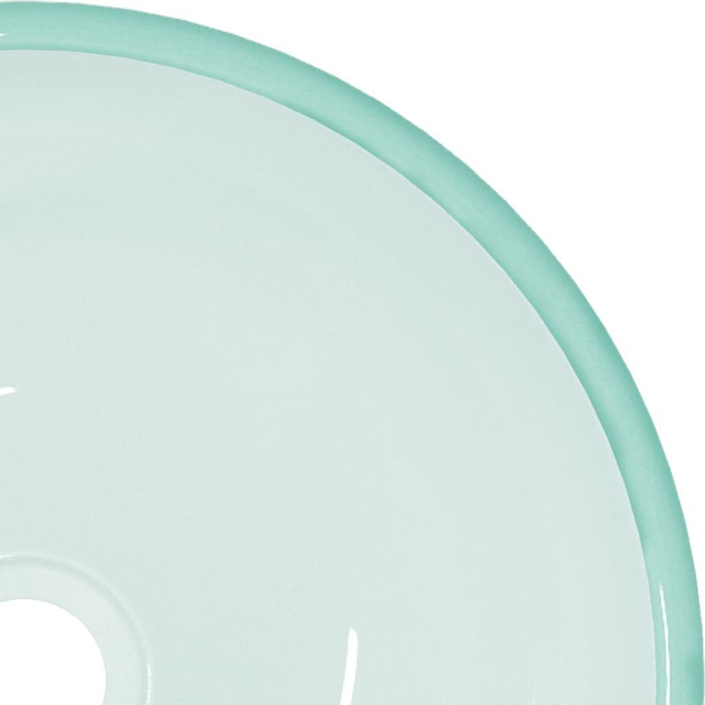 vidaXL Waschbecken Waschbecken Hartglas 30x12 cm Matt