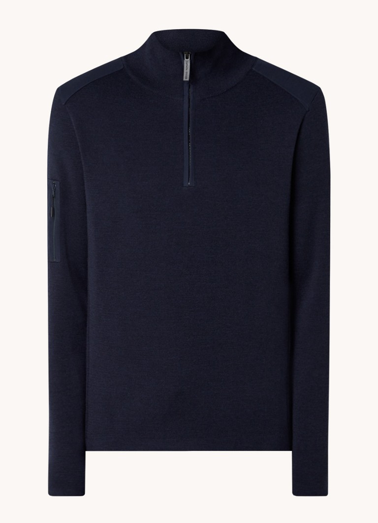 Canada Goose Stormont fine-knit wool pullover with half zip
