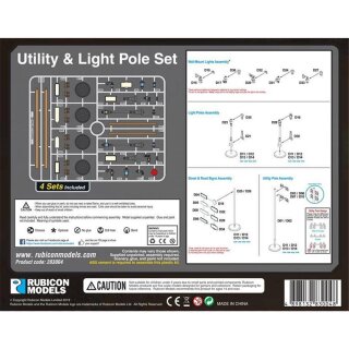 Utility & Light Pole Set