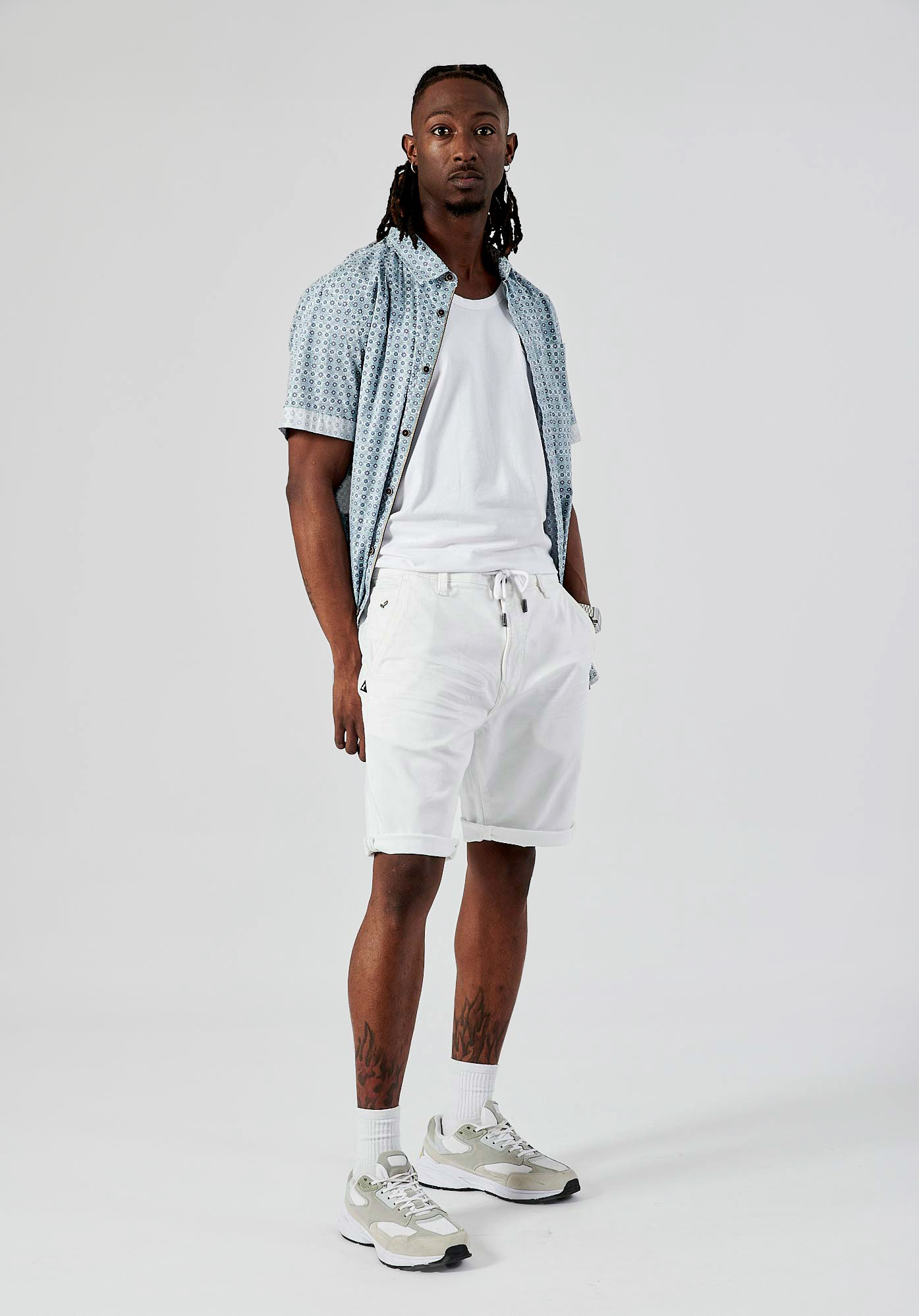 IRMIX  Bermuda blanc Homme