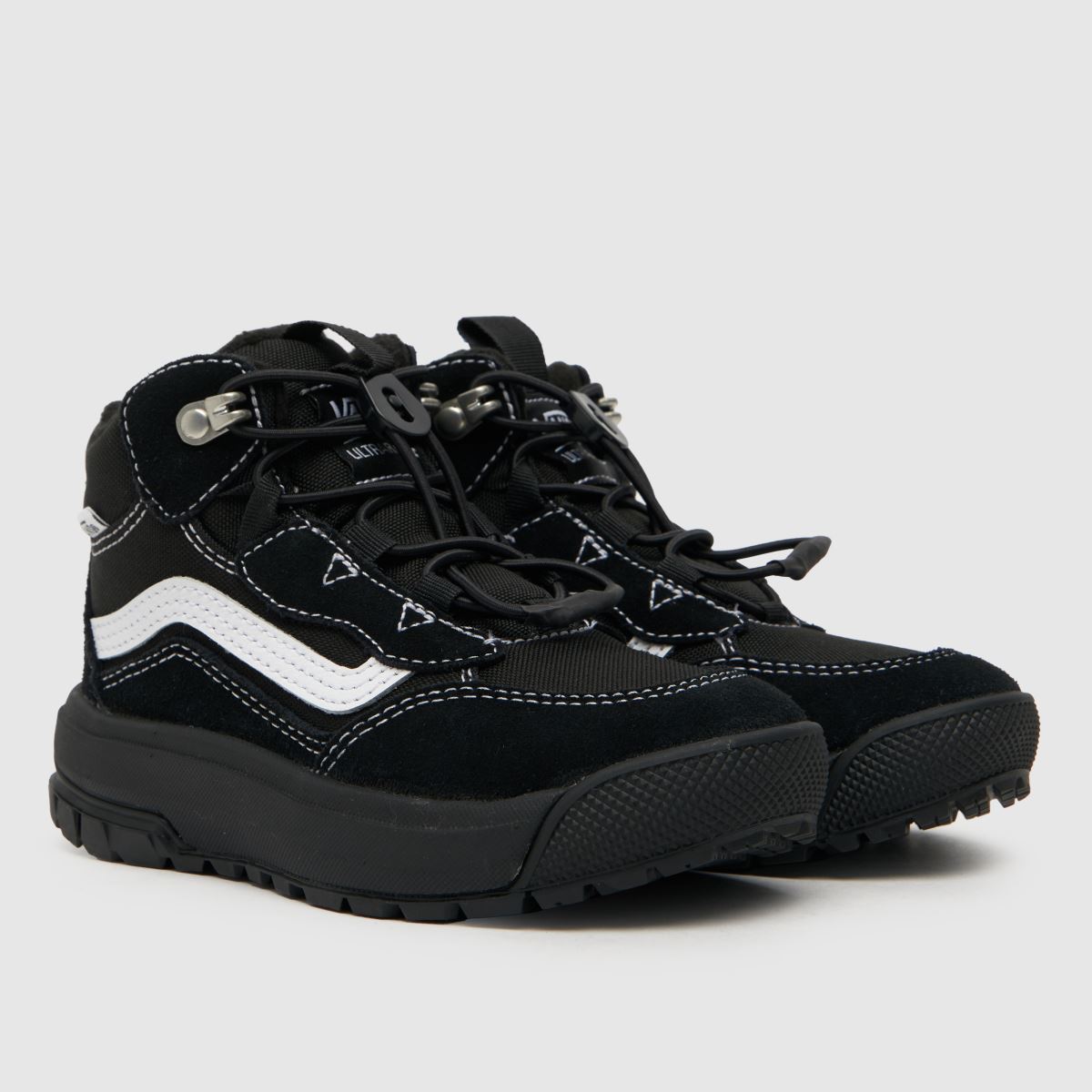 Vans svarta och vita ultrarange hi mte-1 pojkar junior träningsskor