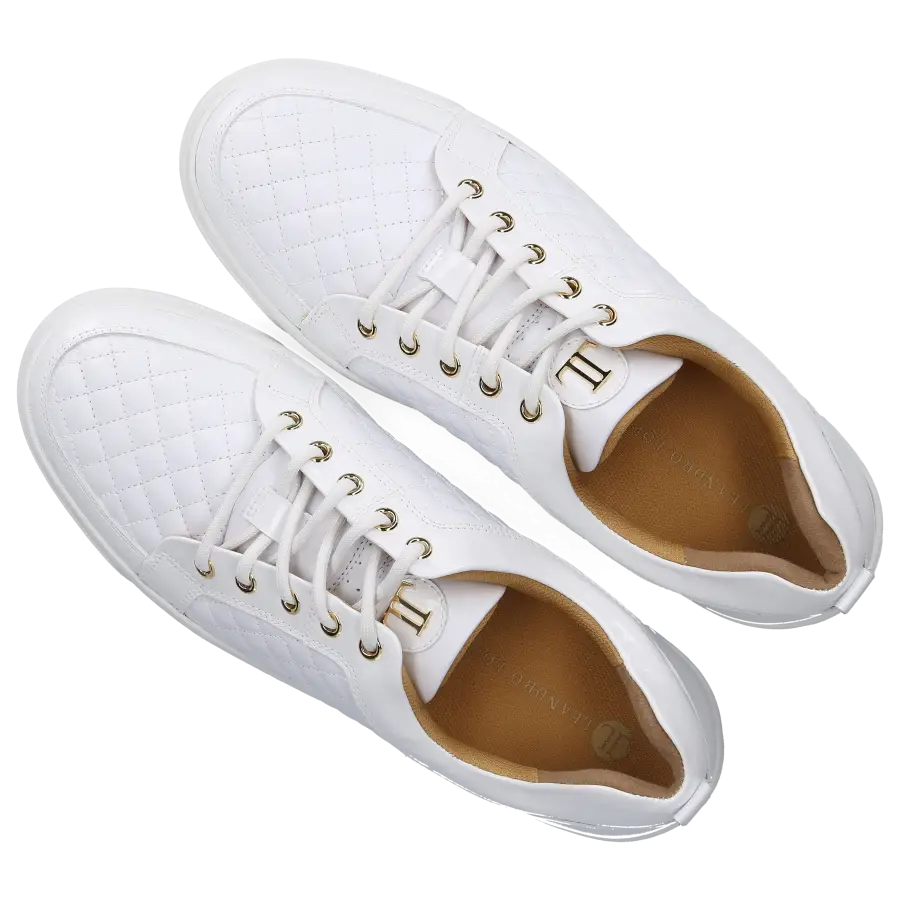 Leandro Lopes - Sneaker low EZIO Kalbsleder - weiß