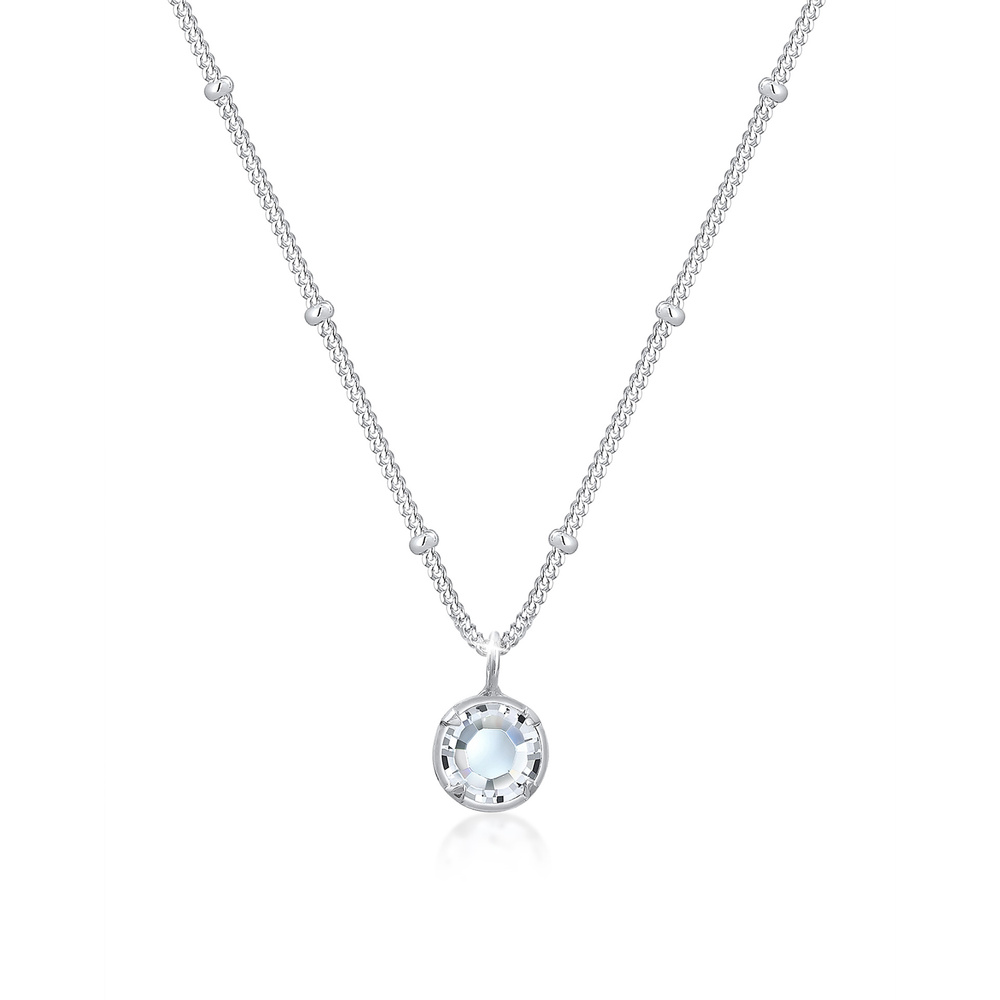 Elli Elli Collier Femme Pendentif Élégant avec Cristaux en Argent Sterling 925 collier