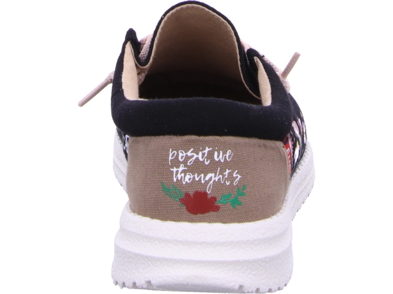 LAUFSTEG Sportliche Slipper schwarz Emma Flowers