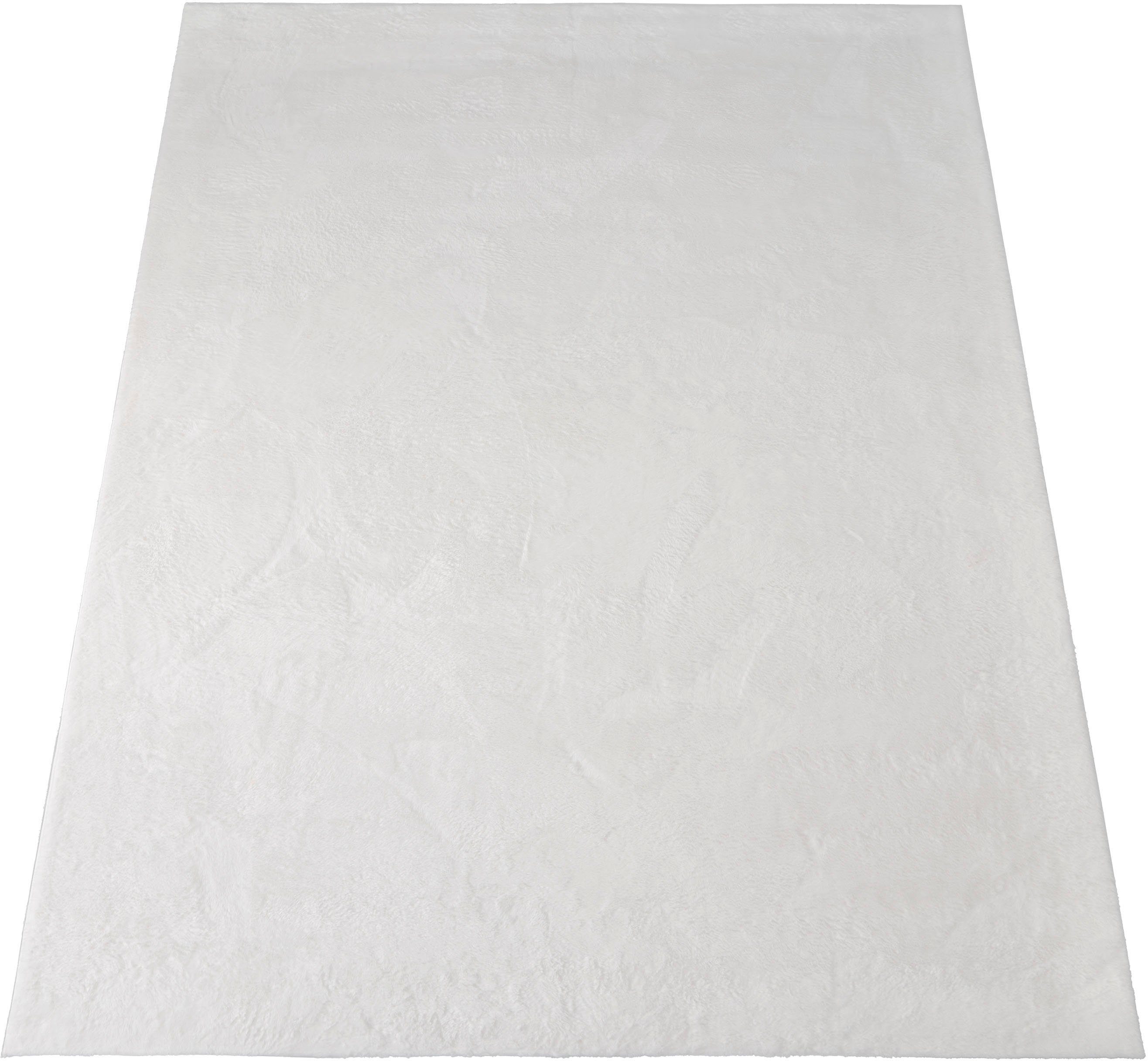 Fellteppich Kunstfell Soft 380, Paco Home, rechteckig, Höhe: 19 mm, Langflor, Kuschelteppich - besonders weich, Uni-Farben