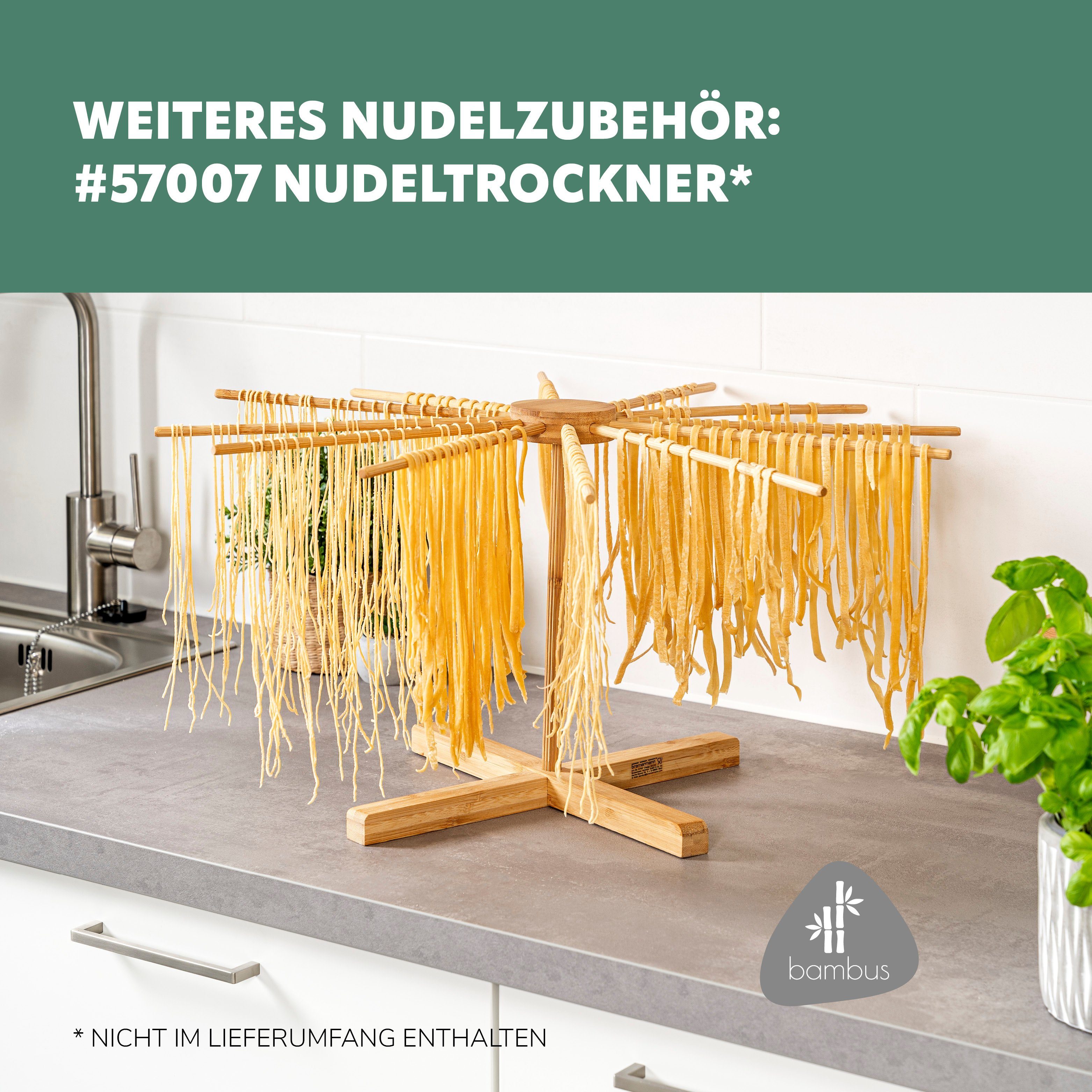 bremermann Nudelmaschine bremermann Nudelmaschine Edelstahl hochglanz - für Spaghetti, Pasta