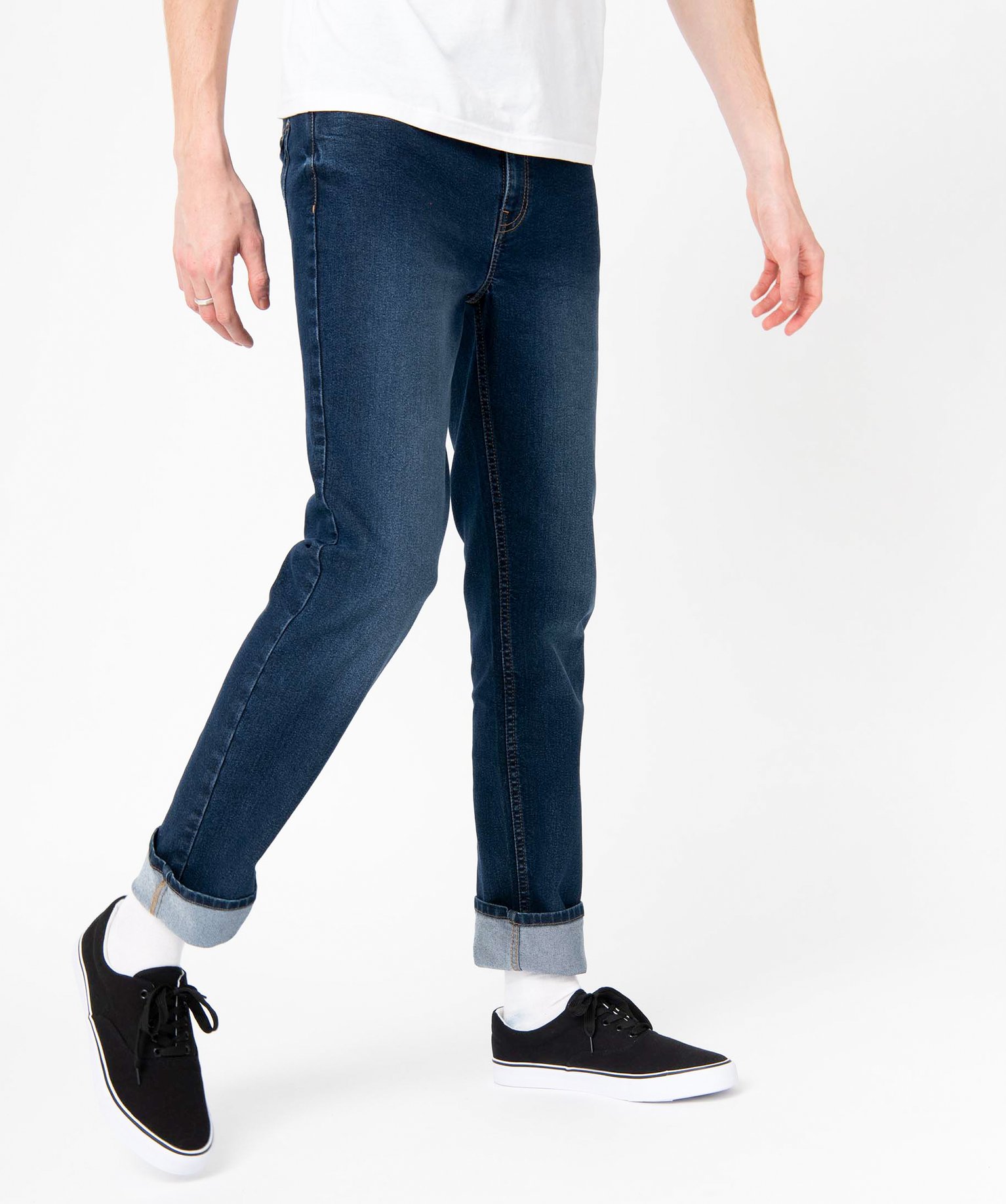Jean homme coupe slim stretch délavé stone | GEMO