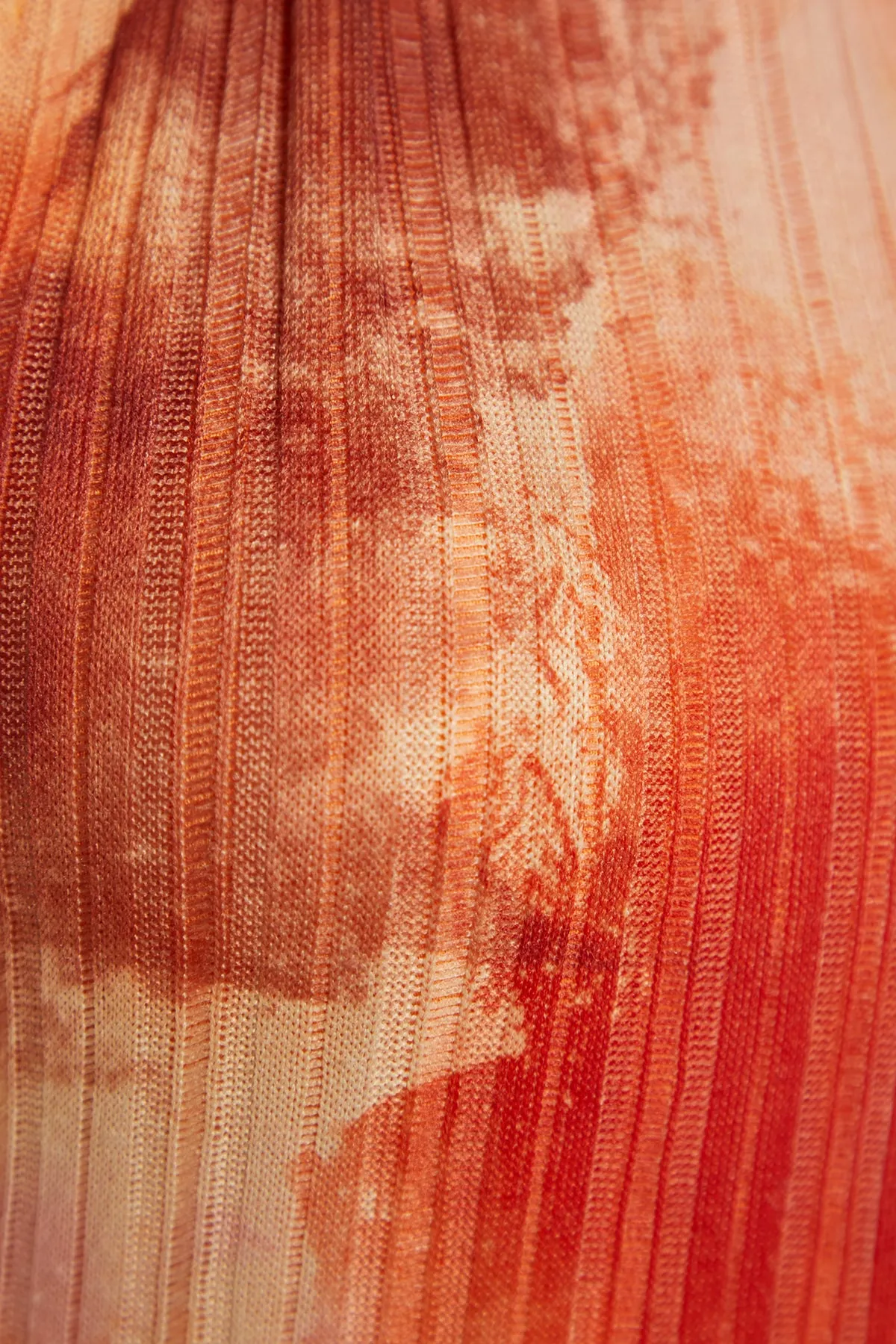Trendyol Collection  Oranges Neckholder-Midi-Bleistiftkleid aus Strick mit spezieller Textur TWOSS23EL02406