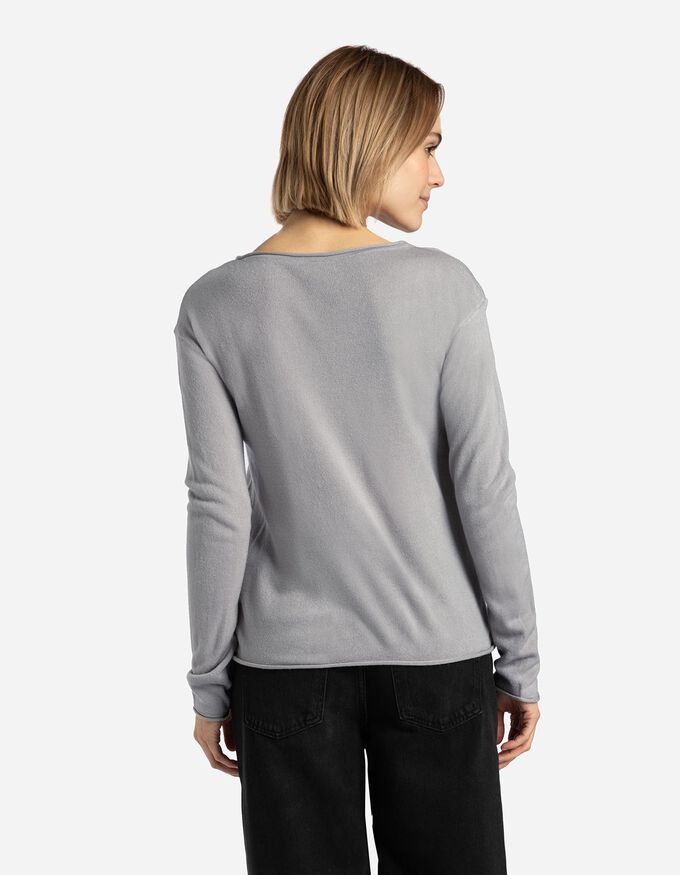 Strickpullover - Gerollte Abschlüsse