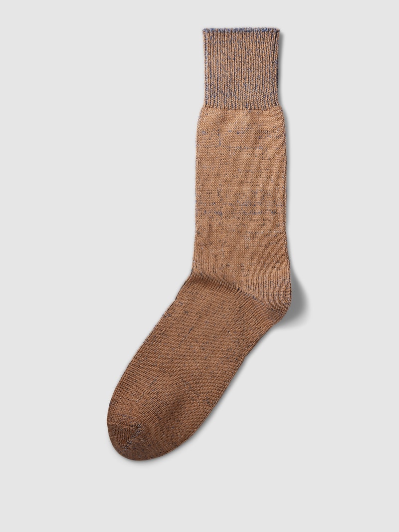 Socken in melierter Optik in camel