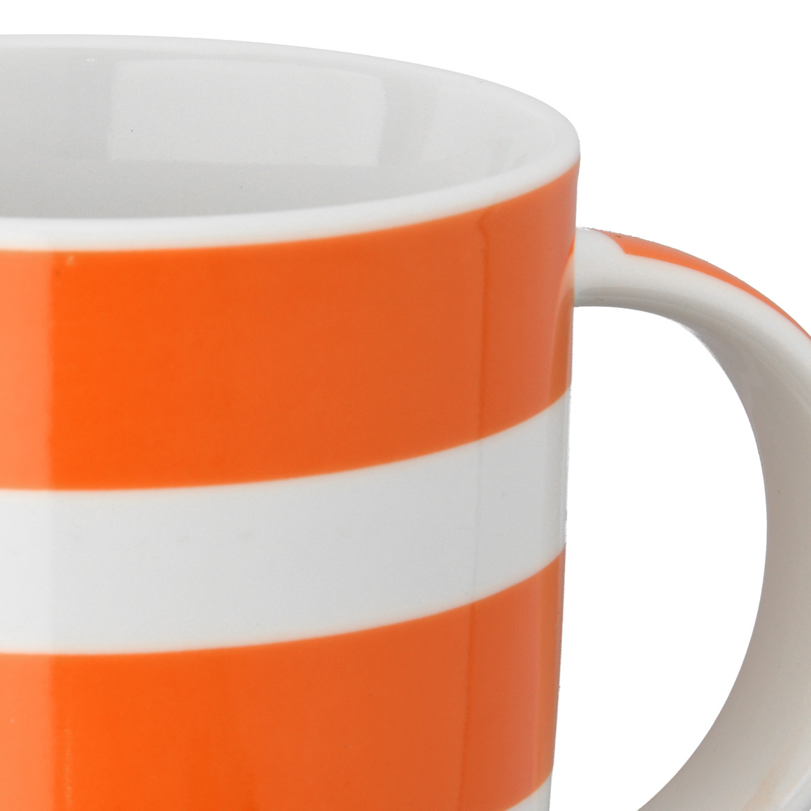 Tasse mit weißen Streifen