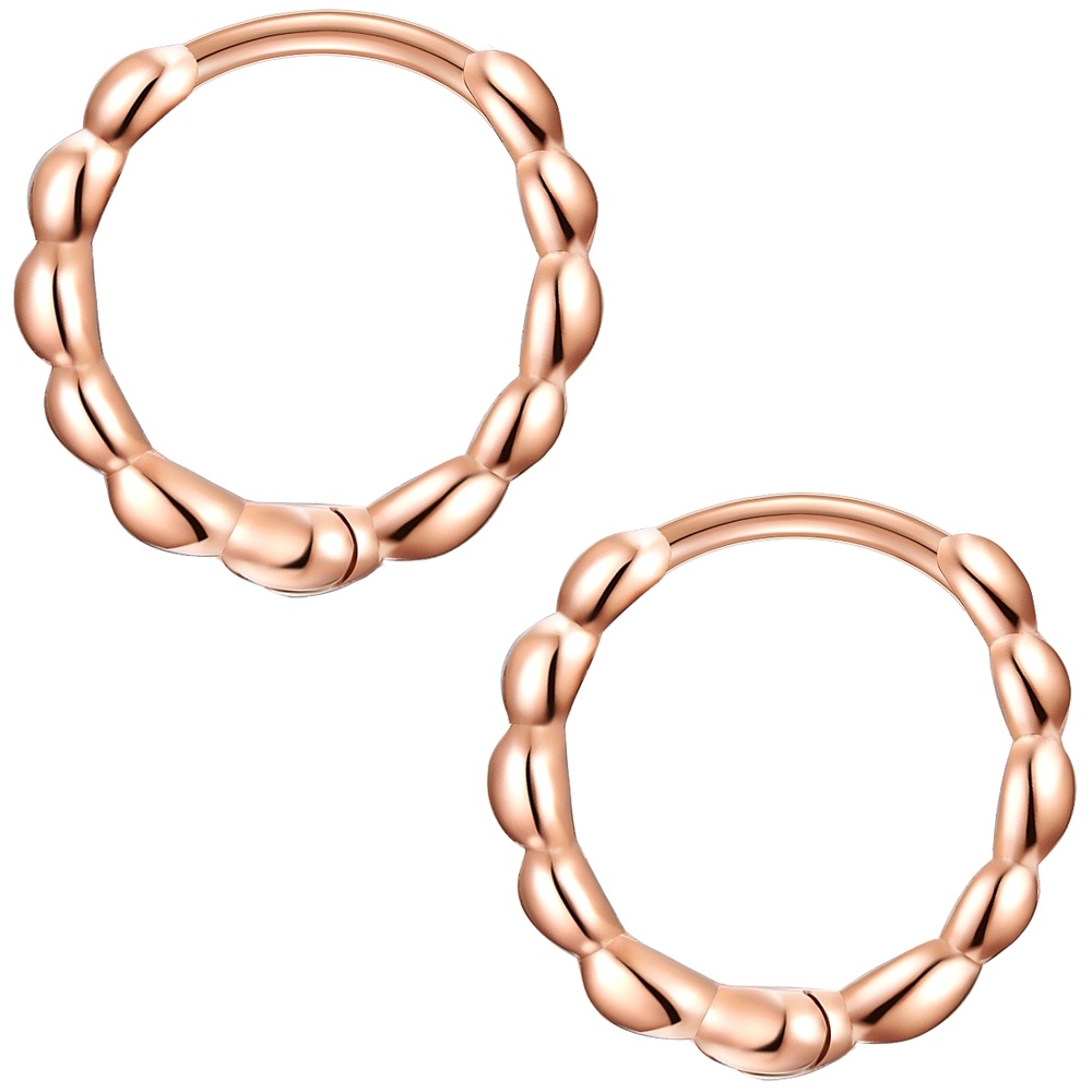 Glanzstücke München Créoles en argent Argent sterling en Or rose Boucles d'oreilles