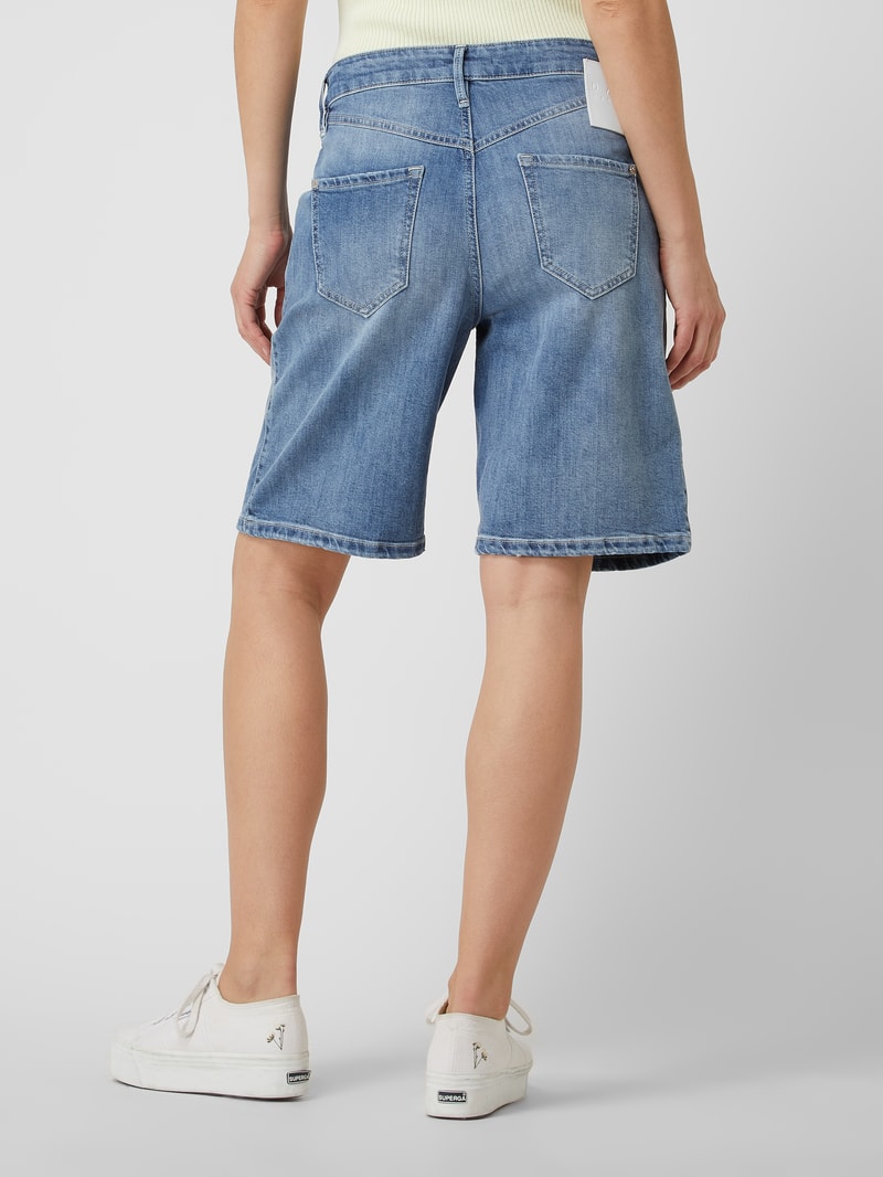 Jeansbermudas mit Stretch-Anteil Modell 'Slouchy' in blau