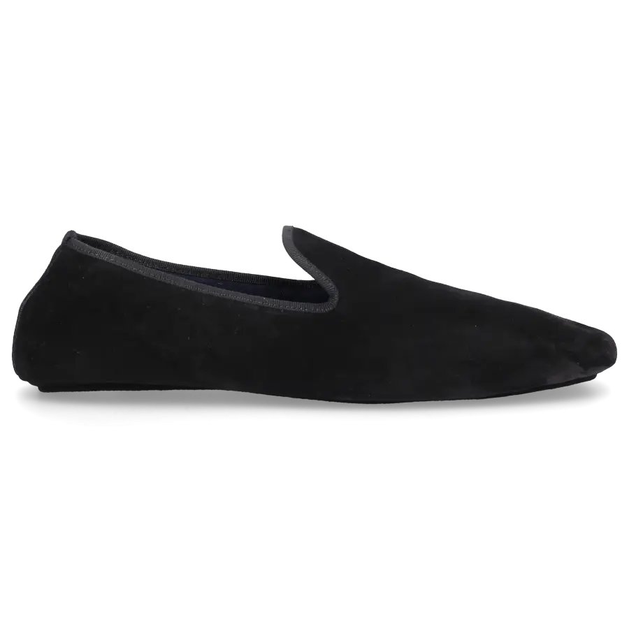 Henderson - Hausschuhe SUITE Veloursleder - schwarz