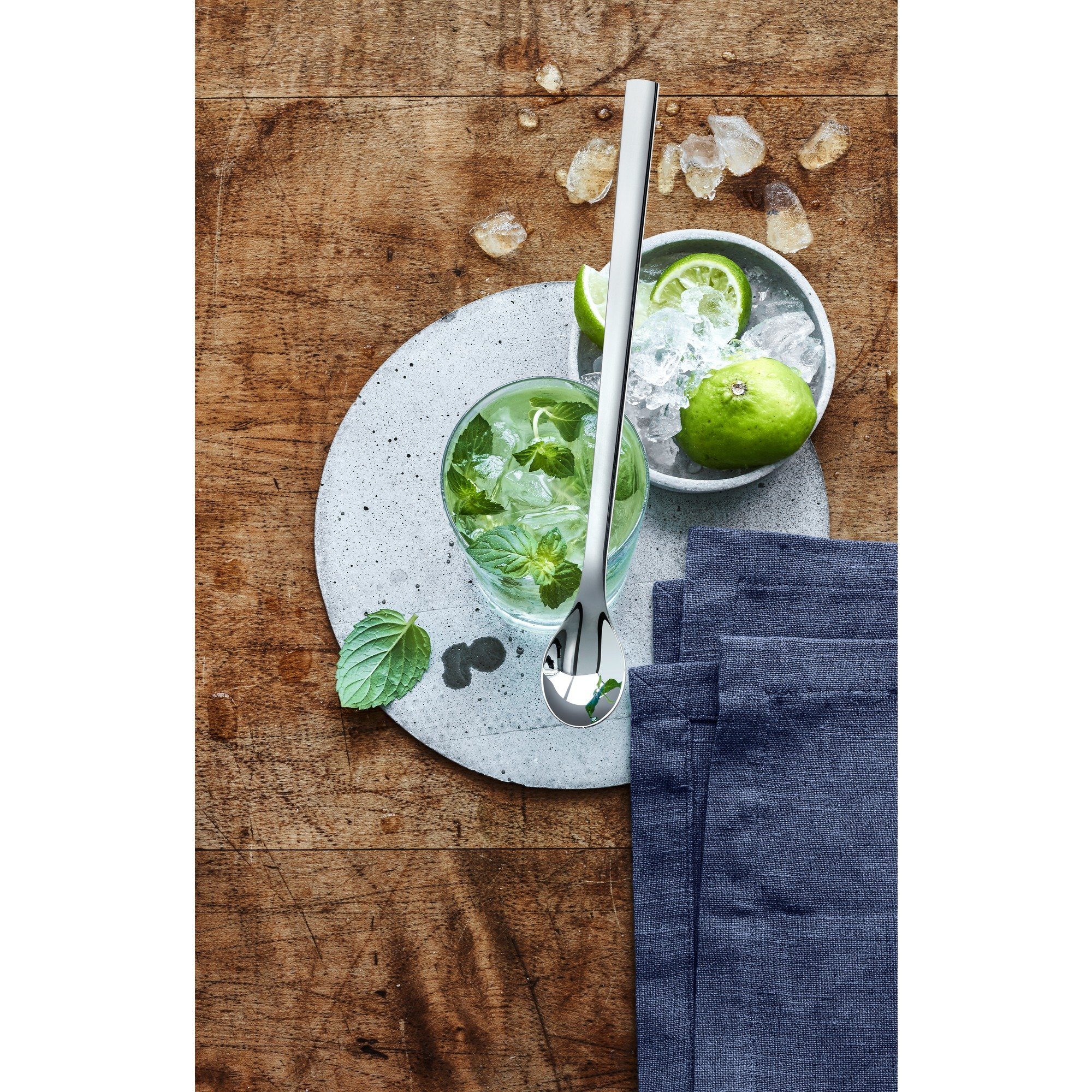 WMF Besteck-Set Nuova, Cocktail Löffel, Cromargan Edelstahl poliert, spülmaschinengeeignet