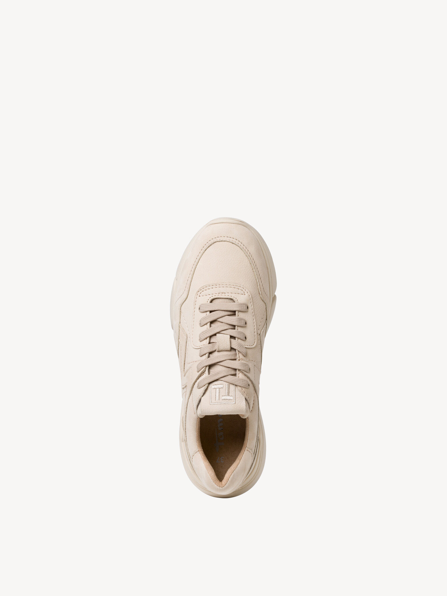 Basket en cuir - beige