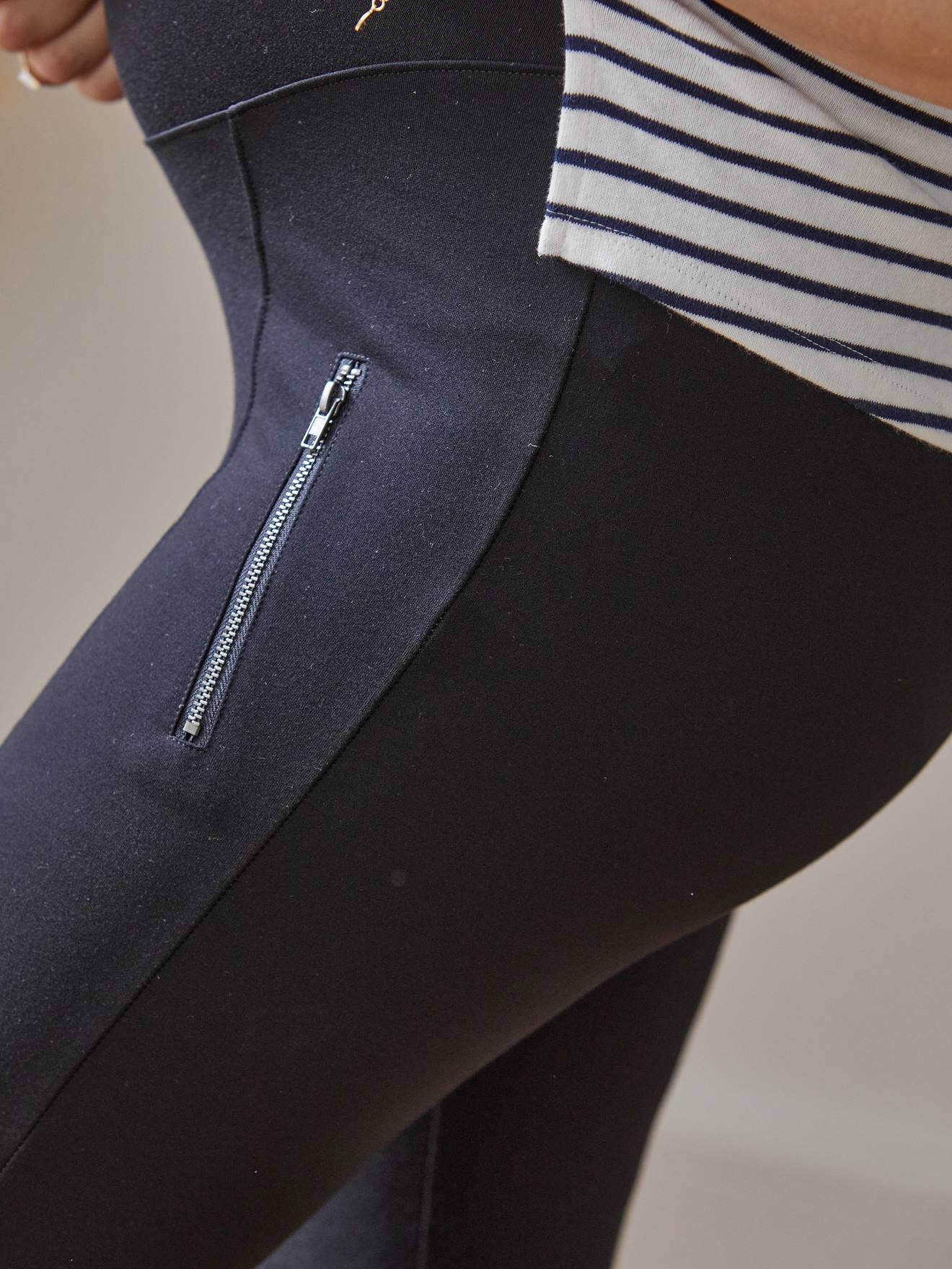 Vertbaudet Umstands-Leggings aus Stretch - schwarz