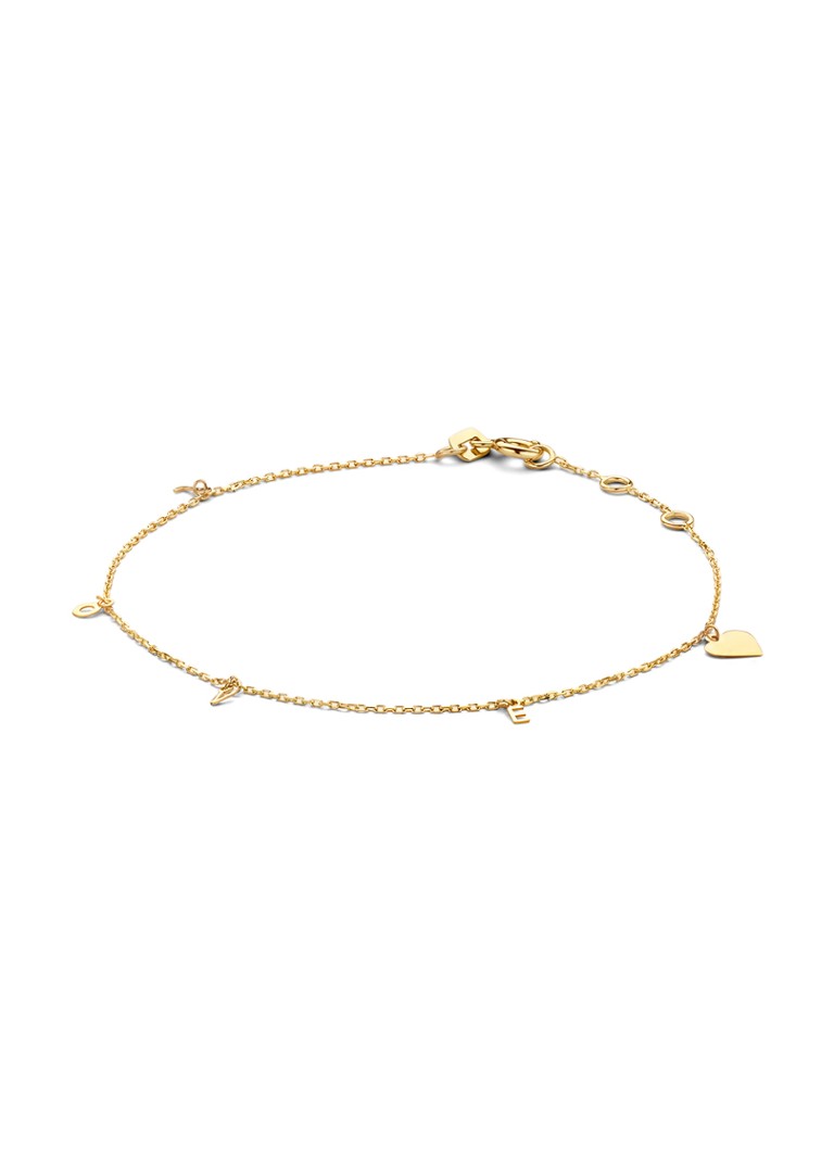 Zapestnica Jackie 14K Gold Love iz 14-karatnega rumenega zlata