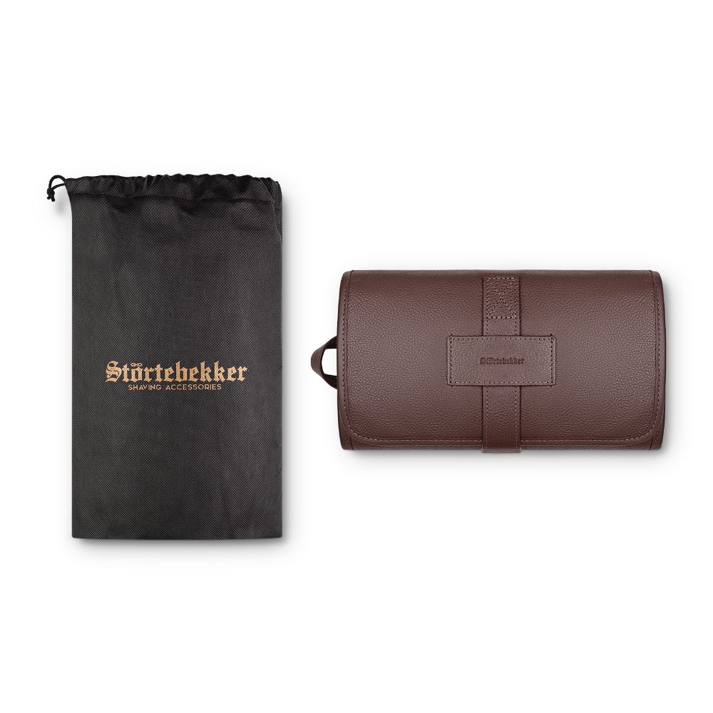 Störtebekker Kulturbeutel - Premium Rasiertasche aus Leder