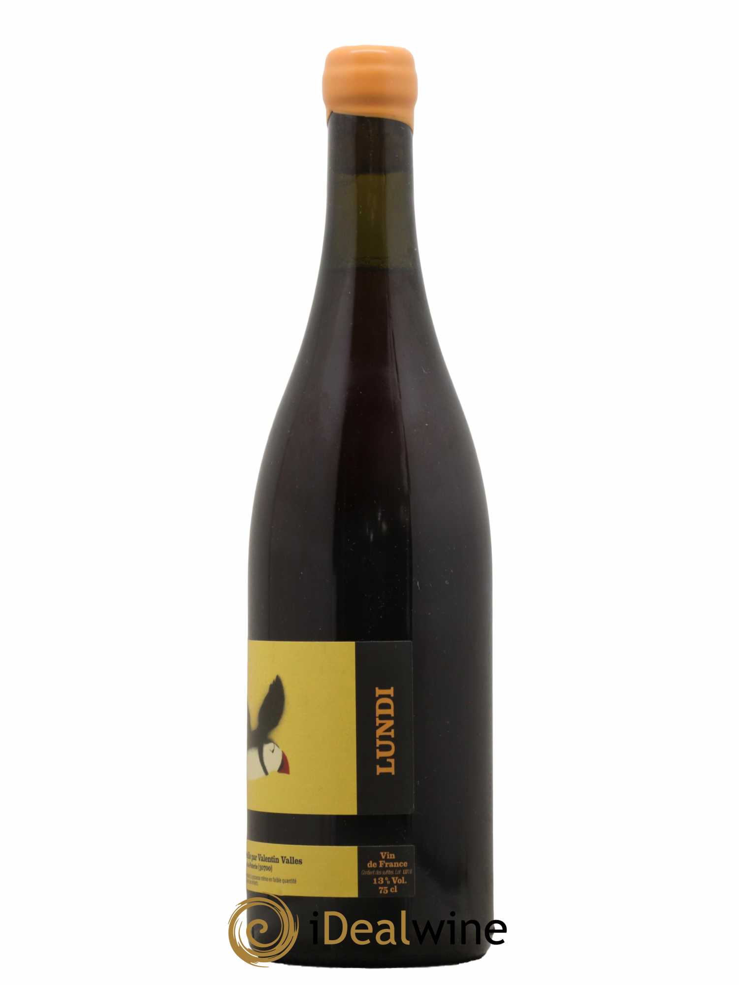 Vin de France Lundi Valentin Vallés  2018 - Lot de 1 Bouteille
