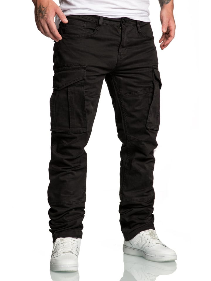 Amaci&Sons Cargo Jogger-Chino WYATT in Schwarz günstig kaufen