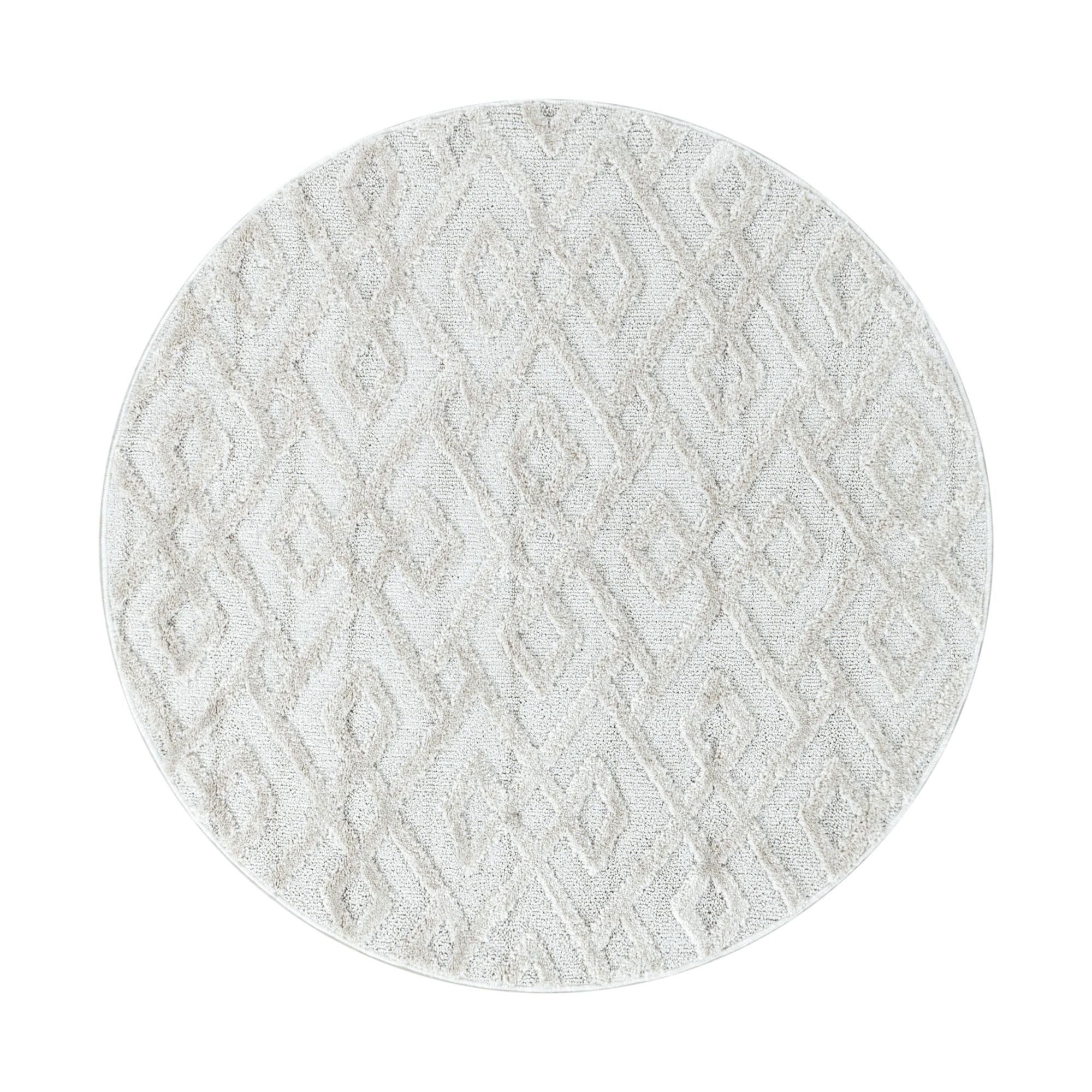 Hochflor-Teppich Geometrisch Design, Carpetsale24, Läufer, Höhe: 20 mm, Teppich Wohnzimmer Boho Design 3D Optik Skandinavische Stil