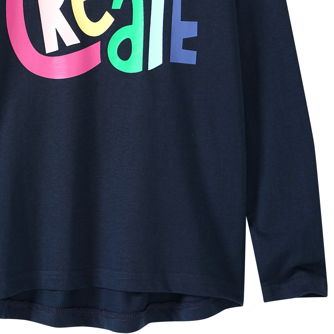 Mädchen Langarmshirt mit Message-Print