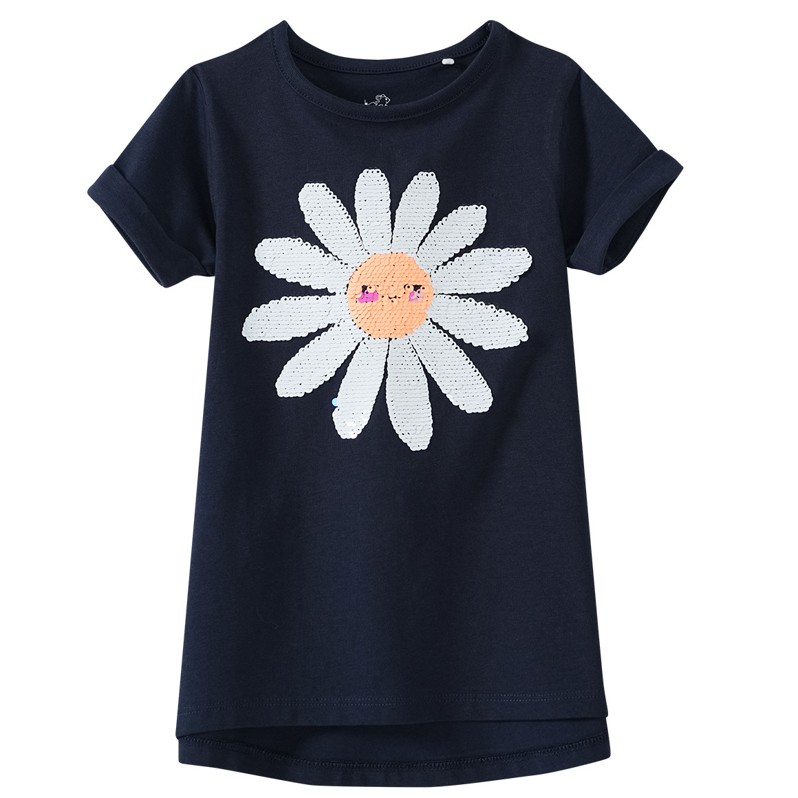 Mädchen T-Shirt mit Wendepailletten