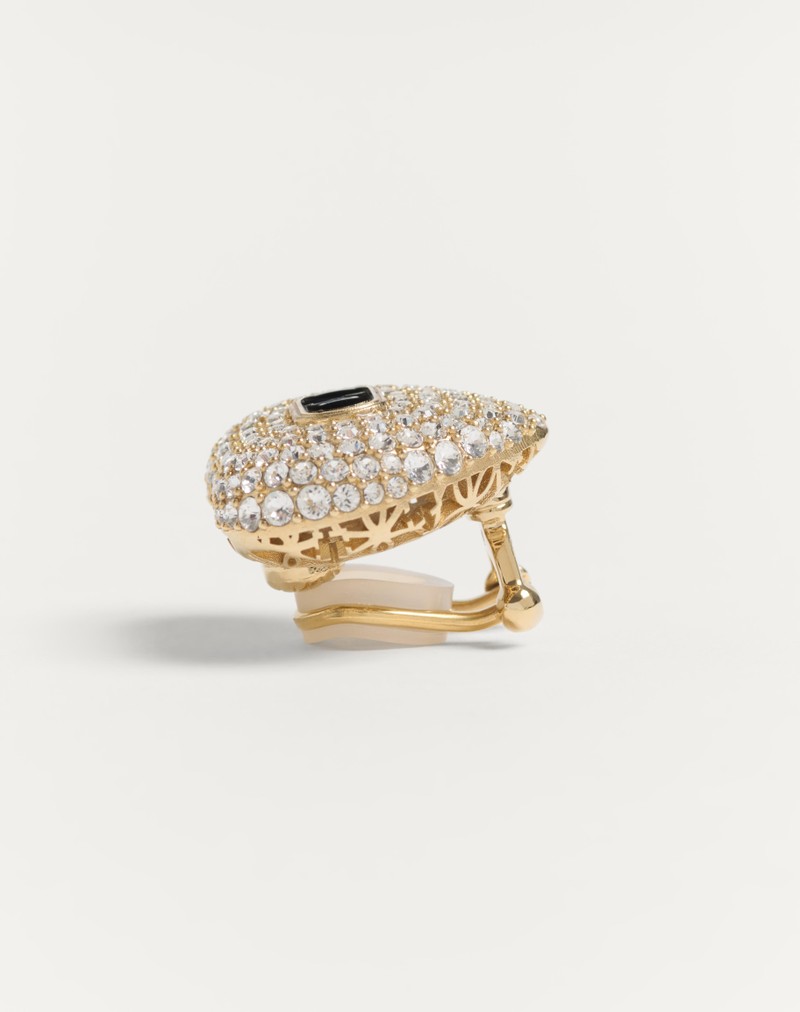 Coeur Royal øreringe i metal, emalje og Swarovski® krystaller