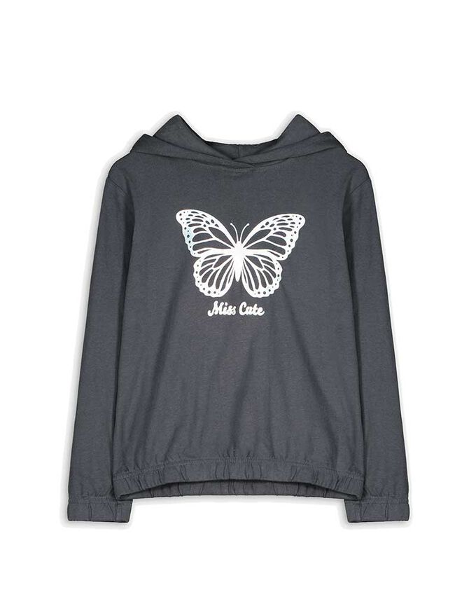 Hoodie - gebundener Saum
