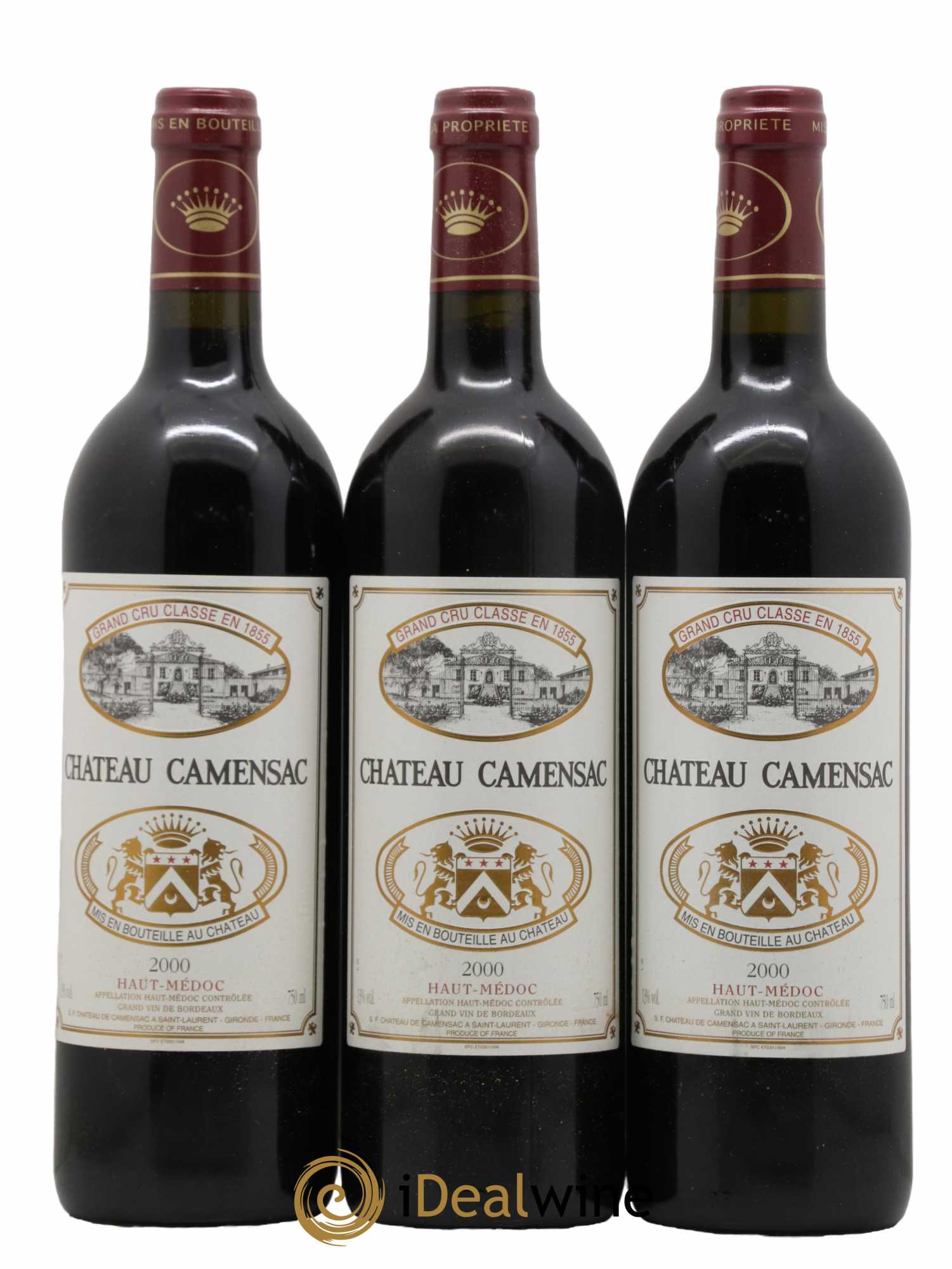 Château Camensac 5ème Grand Cru Classé  2000 - Lot de 12 Bouteilles