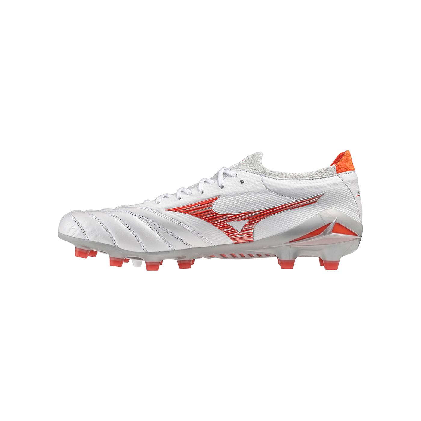 Mizuno Morelia Neo IV Alpha Made in Japan FG Charge Weiss Rot F60