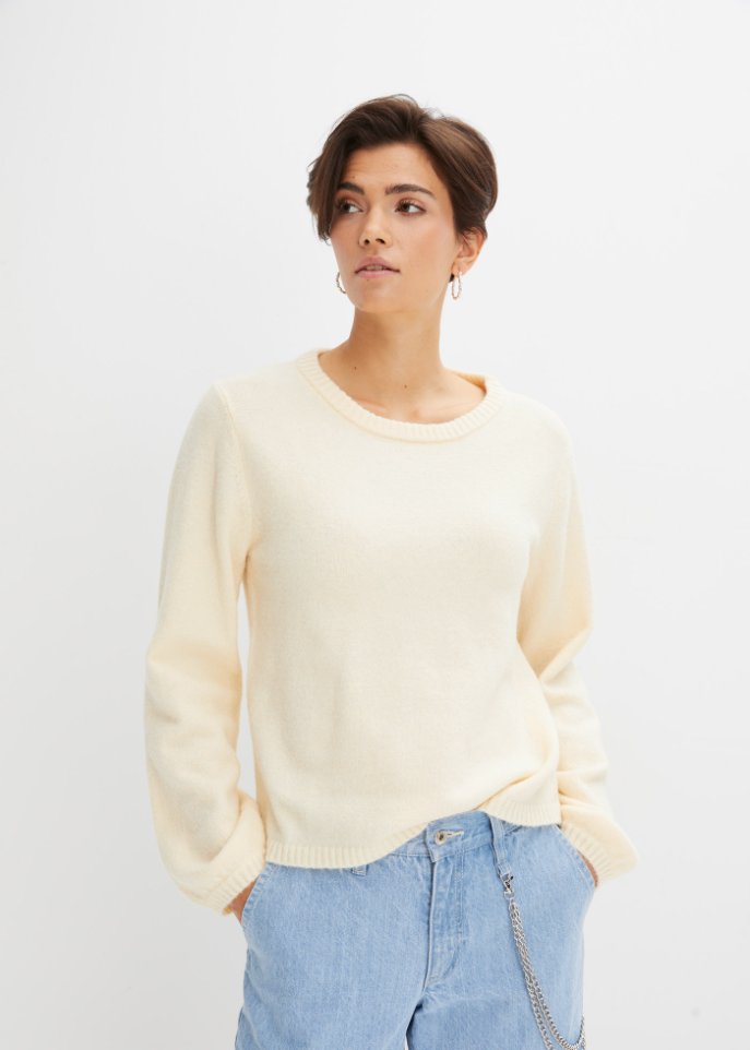 Pullover mit Spitzendetail