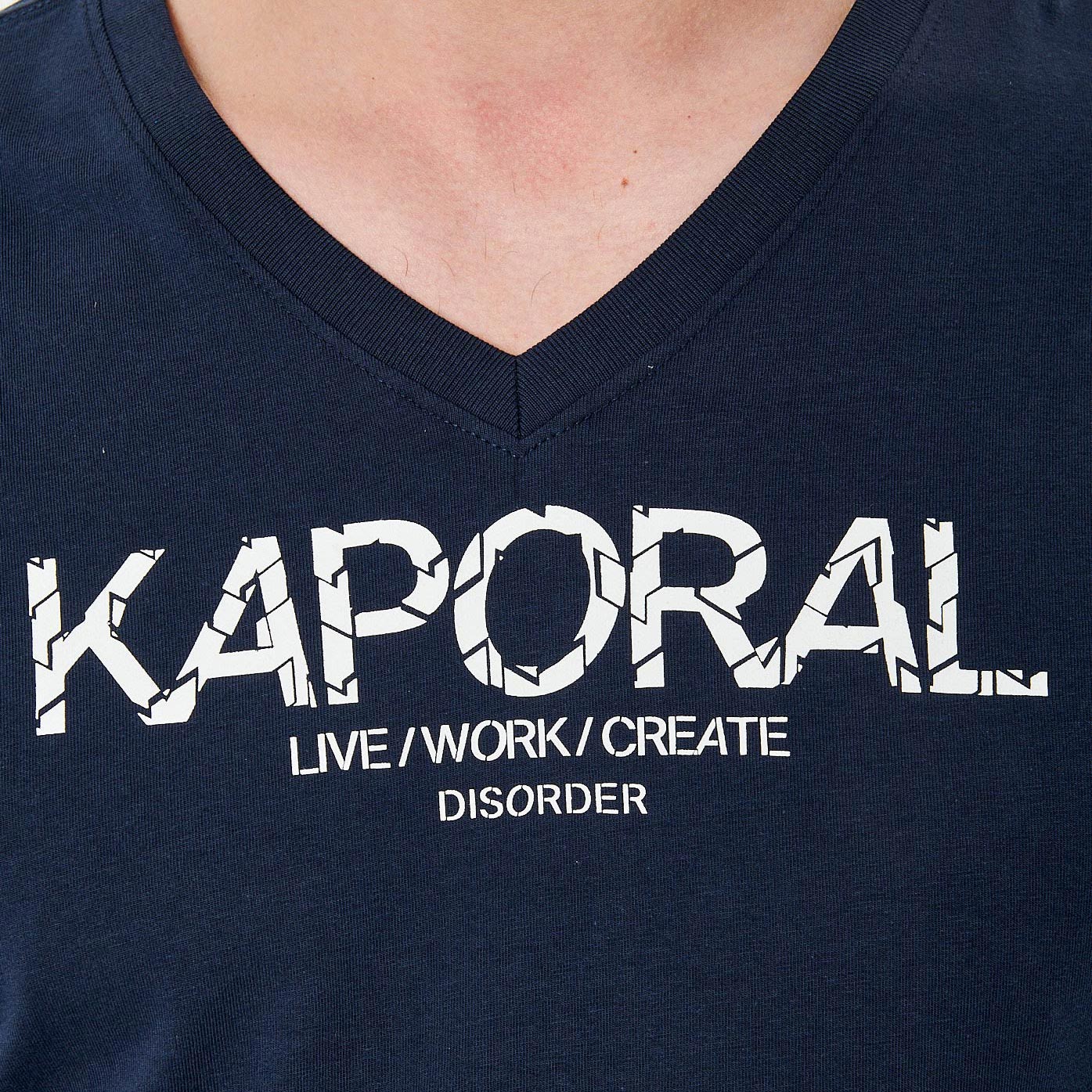 TARK   T-shirt bleu marine homme