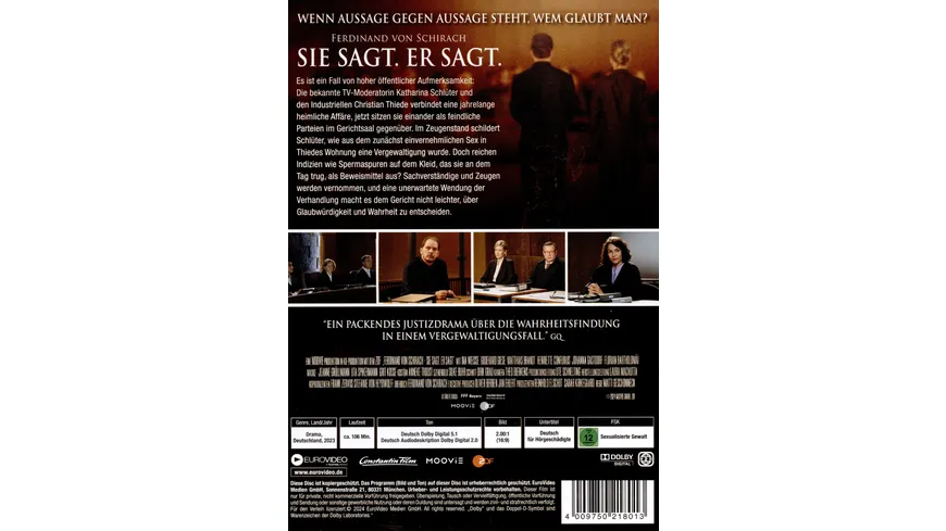 Sie sagt. Er sagt.